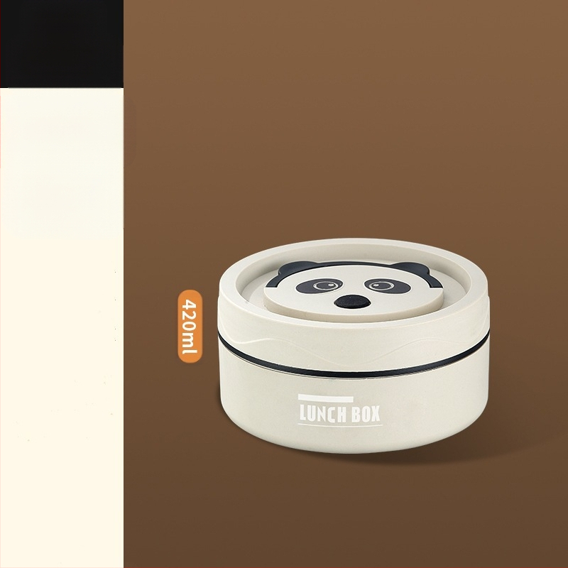 304 nerūsējošā tērauda pusdienu kastīte, apaļa, mikroviļņu droša, vienu slāni, logotipa drukāšana pieejama