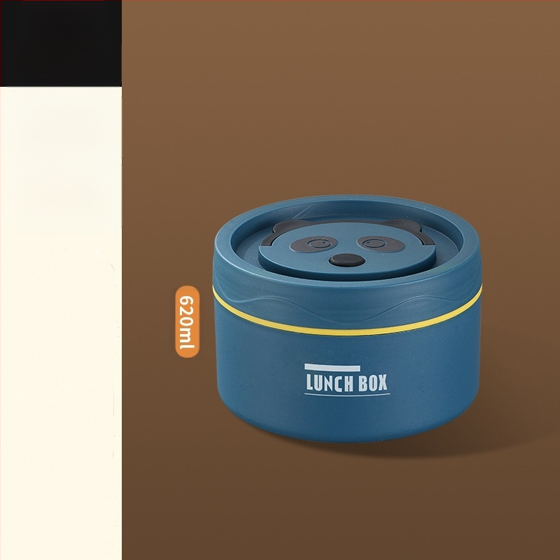 304 nerūsējošā tērauda pusdienu kastīte, apaļa, mikroviļņu droša, vienu slāni, logotipa drukāšana pieejama