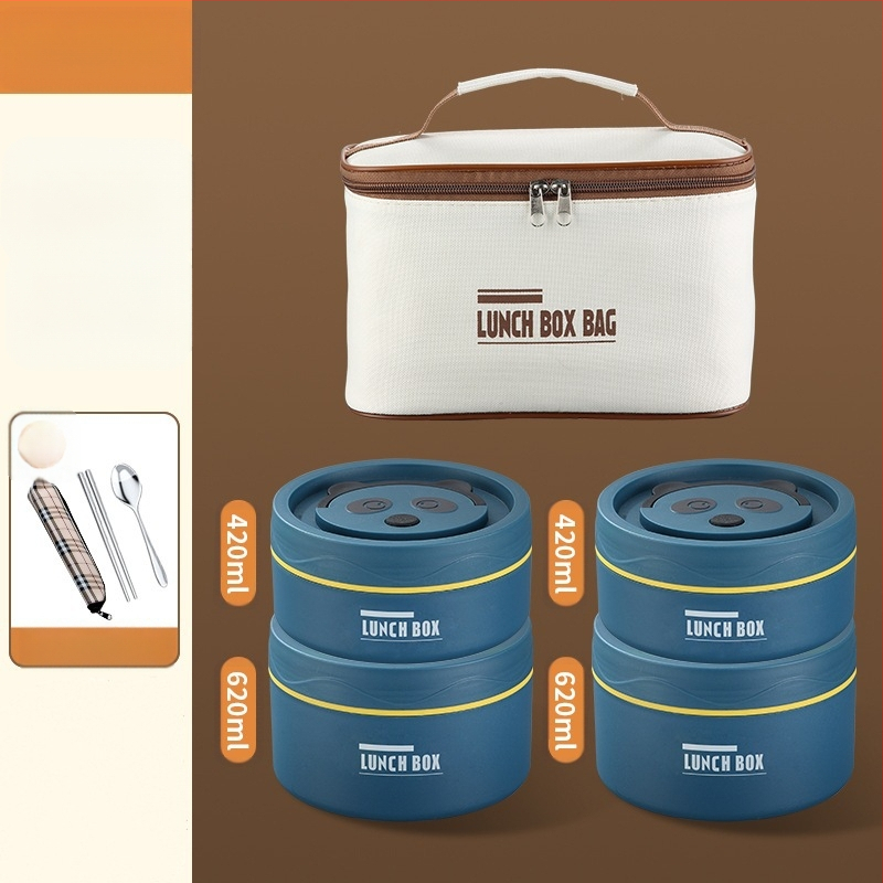 304 nerūsējošā tērauda pusdienu kastīte, apaļa, mikroviļņu droša, vienu slāni, logotipa drukāšana pieejama