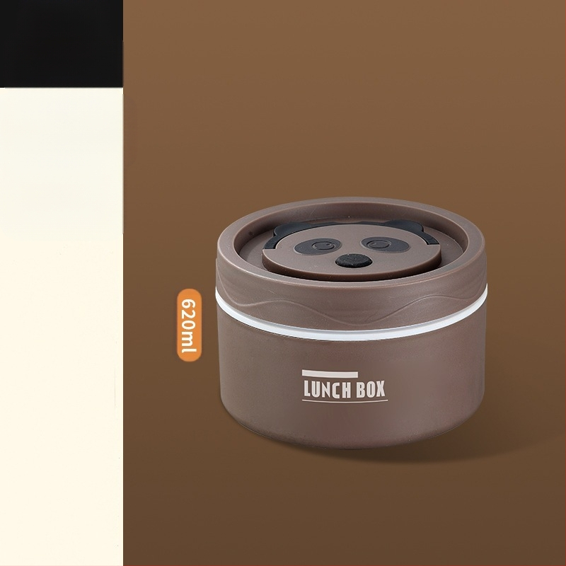 304 nerūsējošā tērauda pusdienu kastīte, apaļa, mikroviļņu droša, vienu slāni, logotipa drukāšana pieejama