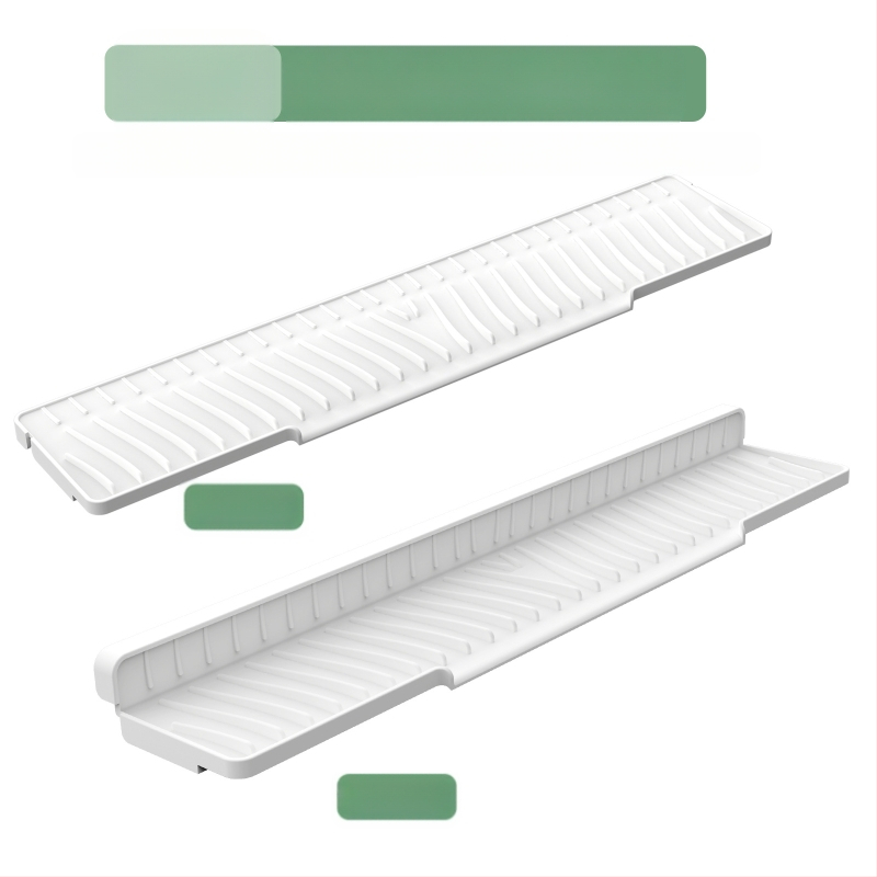 Kvadrātveida silikona drenāžas paliktnis izlietnei ar slīpo drenāžu un šļakstīšanās aizsardzību