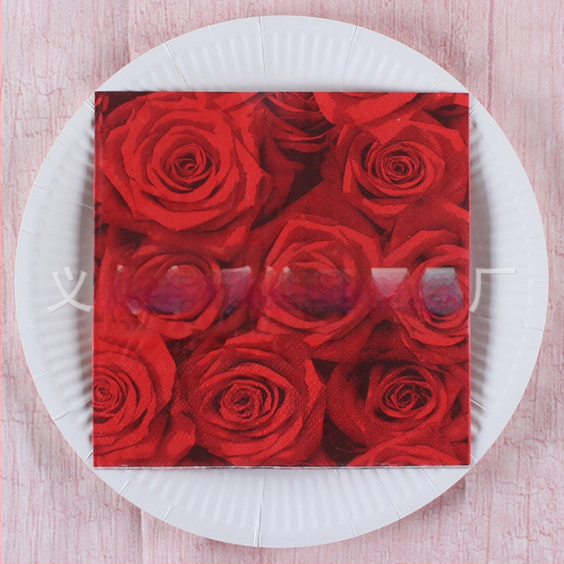 Χαρτοπετσέτα με εκτύπωση τροπικού δάσους σε σκανδιναβικό στυλ, 3-πλά, από virgin ξυλοπολτό, 20 φύλλα, 70 g, δυνατότητα εκτύπωσης λογότυπου