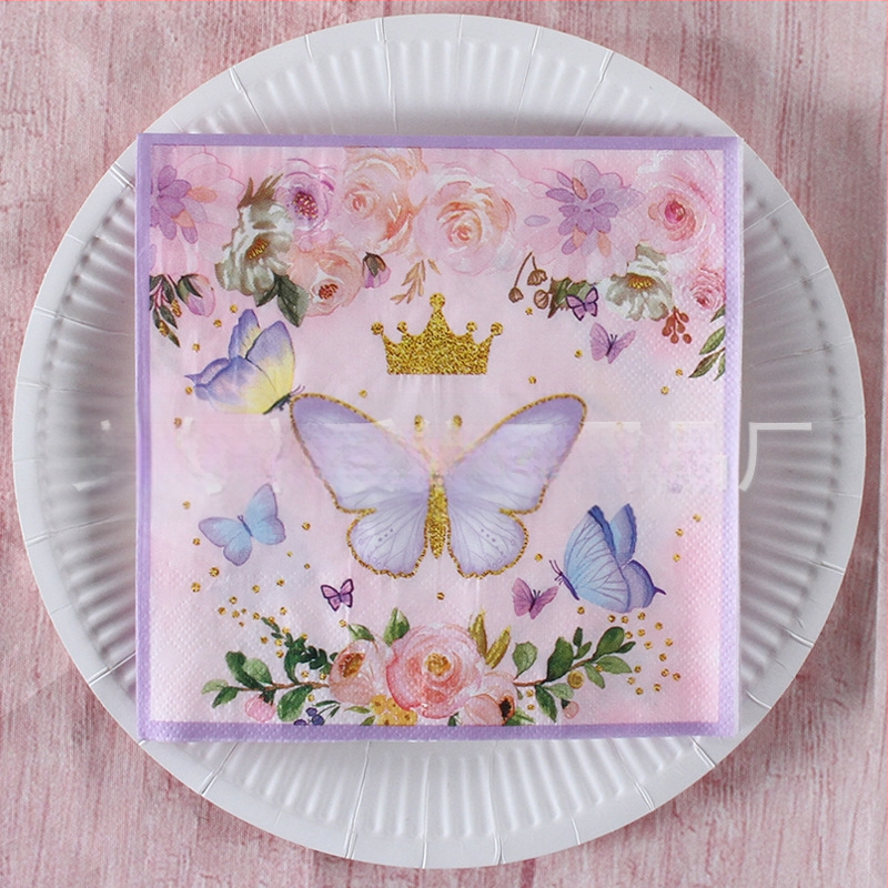 Χαρτοπετσέτα με εκτύπωση τροπικού δάσους σε σκανδιναβικό στυλ, 3-πλά, από virgin ξυλοπολτό, 20 φύλλα, 70 g, δυνατότητα εκτύπωσης λογότυπου