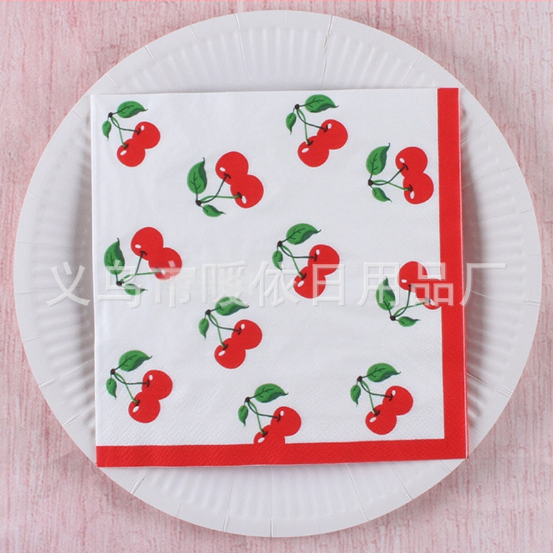 Χαρτοπετσέτα με εκτύπωση τροπικού δάσους σε σκανδιναβικό στυλ, 3-πλά, από virgin ξυλοπολτό, 20 φύλλα, 70 g, δυνατότητα εκτύπωσης λογότυπου