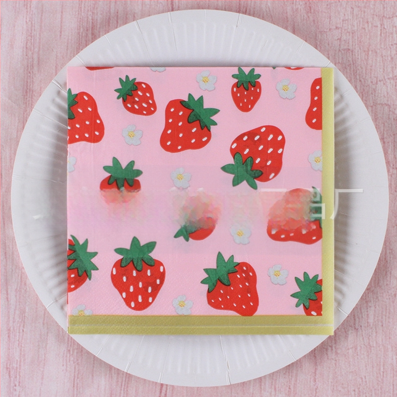 Χαρτοπετσέτα με εκτύπωση τροπικού δάσους σε σκανδιναβικό στυλ, 3-πλά, από virgin ξυλοπολτό, 20 φύλλα, 70 g, δυνατότητα εκτύπωσης λογότυπου