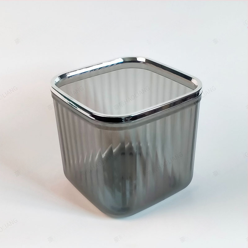 Πλαστικός επιτραπέζιος κάδος απορριμμάτων με καπάκι πίεσης, τετράγωνος, χωρητικότητα έως 4 L, οικιακή χρήση