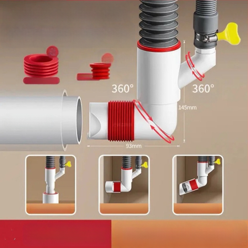 Βαλβίδα αποχέτευσης τοίχου με ABS+σιλικόνη, μηχανισμός ανάσυρσης, τύπος βρετανικού αποχέτευσης, μοντέρνο μινιμαλιστικό στυλ (Lj wall row)
