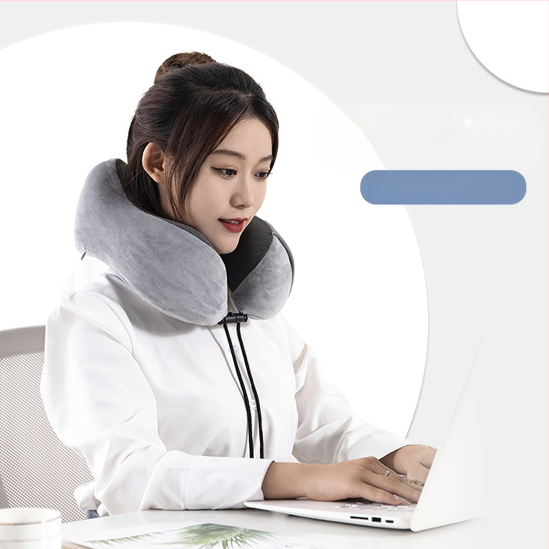 U formos kaklo pagalvė iš atminties putų, skirta biuro poilsiui ir kelionėms, kaklo slankstelių parama, lėktuvo kaklo pagalvė suaugusiems
