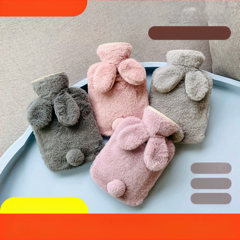 Μπουκάλι ζεστού νερού από βελούδινο ύφασμα, χαριτωμένος σχεδιασμός; PVC υψηλής πυκνότητας; θέρμανση με γέμισμα νερού; πολυλειτουργική χρήση για χέρια, πόδια, μέση, κοιλιά, κεφάλι και πλάτη; θερμό και κρύο διπλής χρήσης.