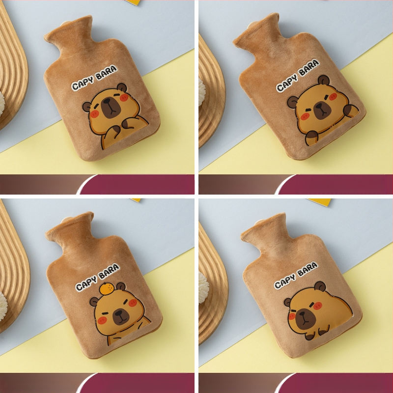 Μπουκάλι ζεστού νερού από βελούδινο ύφασμα, χαριτωμένος σχεδιασμός; PVC υψηλής πυκνότητας; θέρμανση με γέμισμα νερού; πολυλειτουργική χρήση για χέρια, πόδια, μέση, κοιλιά, κεφάλι και πλάτη; θερμό και κρύο διπλής χρήσης.