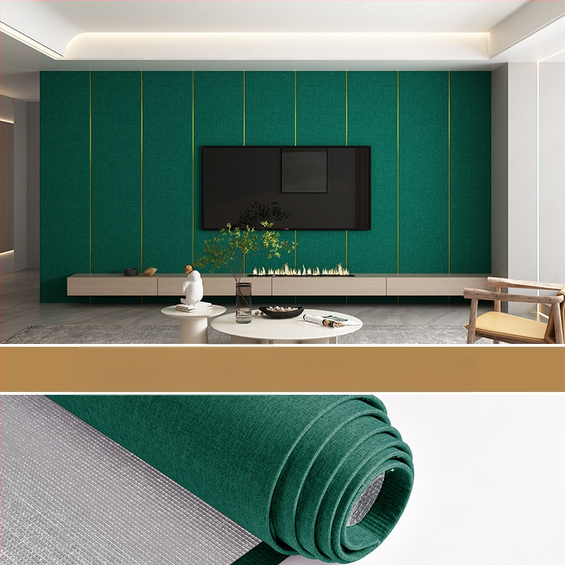 Lininis sienų audinys, daugiasluoksnė reljefinė paviršiaus, atsparus drėgmei, miegamajam ir televizoriaus fono dekorui, šiuolaikiškas minimalistinis stilius