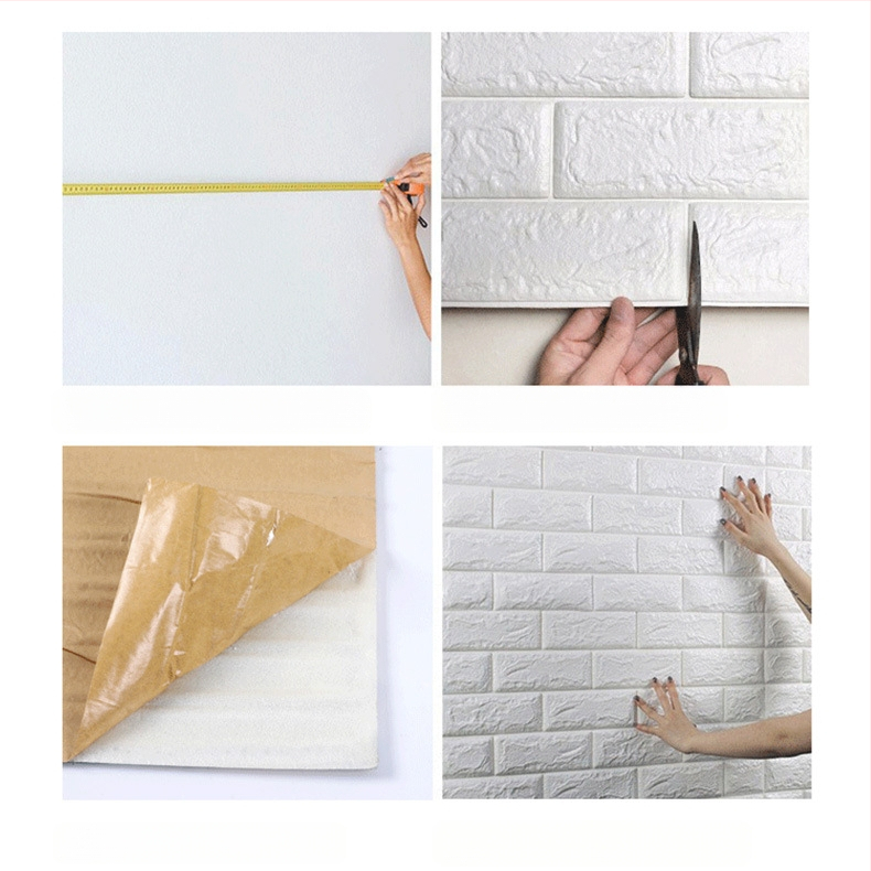 3D XPE putų sienų lipdukai, atsparūs vandeniui, dryžuotas raštas, šiuolaikiškas minimalistinis stilius