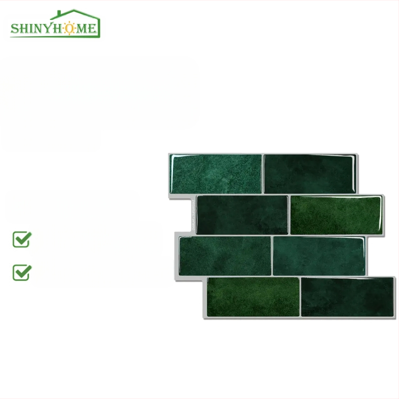 Dekoratyvinis sieninis lipdukas, PET medžiaga, kvadratinis raštas, 1 vnt, tinkama svetainei, miegamajam, studijai ir virtuvei