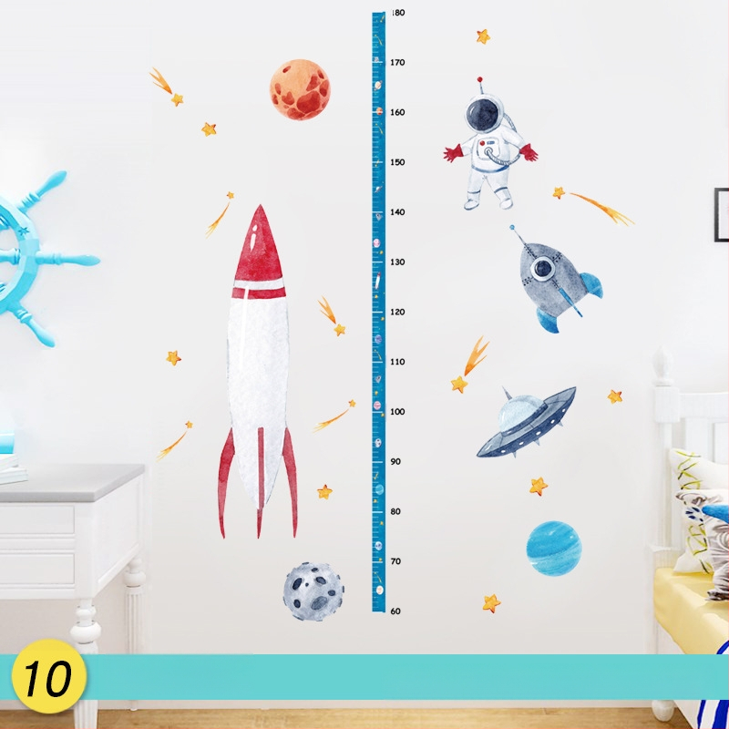 Žirafos karikatūra – aukščio matavimo sienos lipdukas – PVC, Prekės ženklas Shun Ran, Atsparus vandeniui, Modelis 19373433771