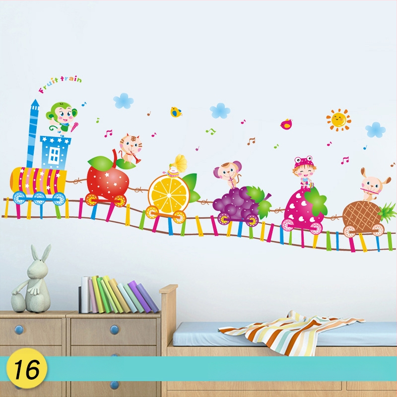 Žirafos karikatūra – aukščio matavimo sienos lipdukas – PVC, Prekės ženklas Shun Ran, Atsparus vandeniui, Modelis 19373433771