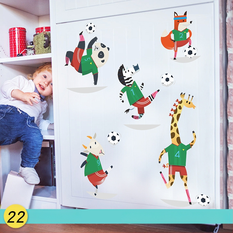 Žirafos karikatūra – aukščio matavimo sienos lipdukas – PVC, Prekės ženklas Shun Ran, Atsparus vandeniui, Modelis 19373433771