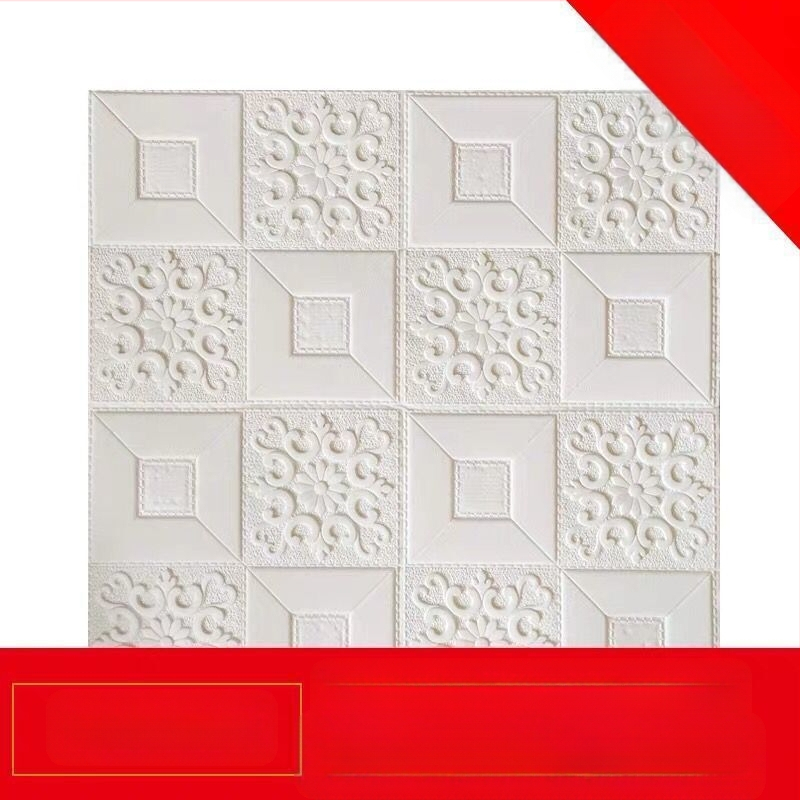 3D putų plytų sienų lipdukas, lipnus, atsparus vandeniui, pelėsiams, antistatinis ir garso izoliacija; iš XPE putų; motyvai: vieno tono, širdis, geometrija, penkiakampė žvaigždė, augalai; tinka svetainei, miegamajam ir biurui.