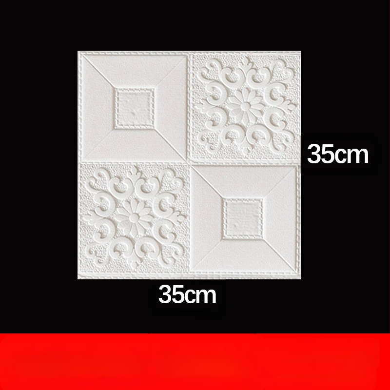 3D putų plytų sienų lipdukas, lipnus, atsparus vandeniui, pelėsiams, antistatinis ir garso izoliacija; iš XPE putų; motyvai: vieno tono, širdis, geometrija, penkiakampė žvaigždė, augalai; tinka svetainei, miegamajam ir biurui.