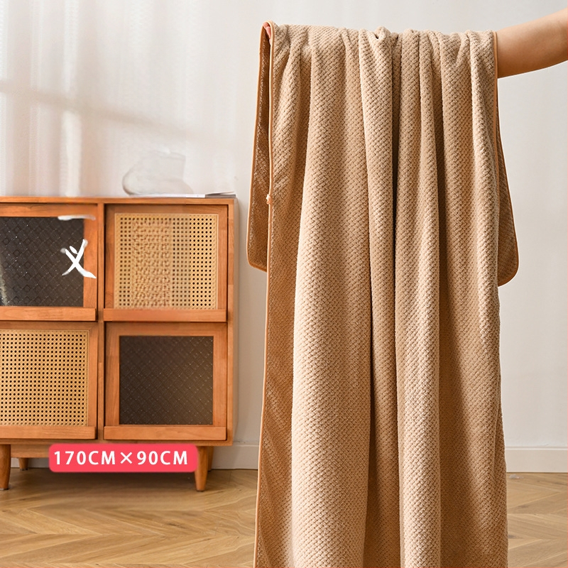 Kupaći ručnik od koralnog fleeca s ananasom, poliester, 150D, 200–300 g, visina dlačica: visoka/niska, za kupanje/plažu