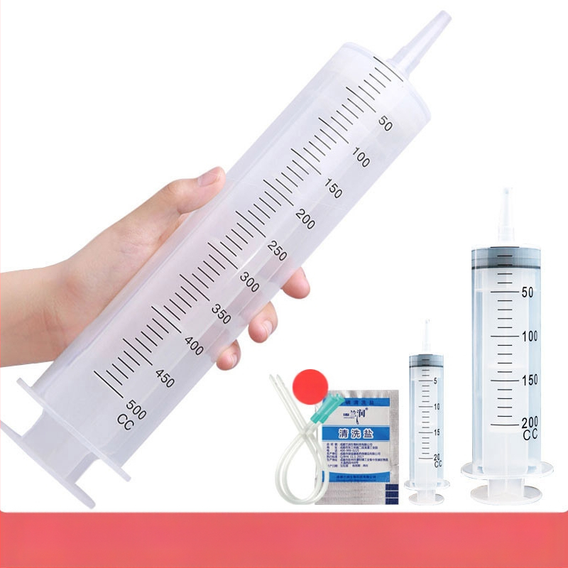 Πλαστική σύριγγα κλύσματος με βαθμονομημένες ενδείξεις, κατάλληλη για ενήλικες, σε ατομικά σφραγισμένο πακέτο