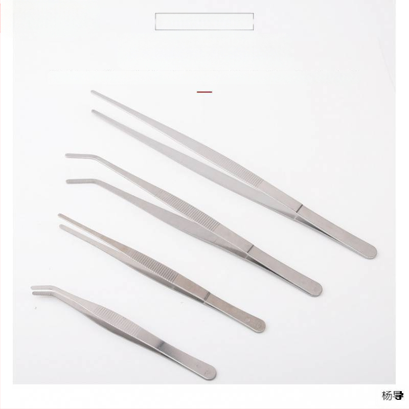 Nerūsējošā tērauda pincetes ar apaļu galvu, neslīdošas, garas akvārijiem (Yang Dao) - rokturis: Cits; gals: Cits; izcelsme: Ķīna