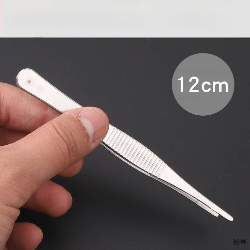 Nerūsējošā tērauda pincetes ar apaļu galvu, neslīdošas, garas akvārijiem (Yang Dao) - rokturis: Cits; gals: Cits; izcelsme: Ķīna