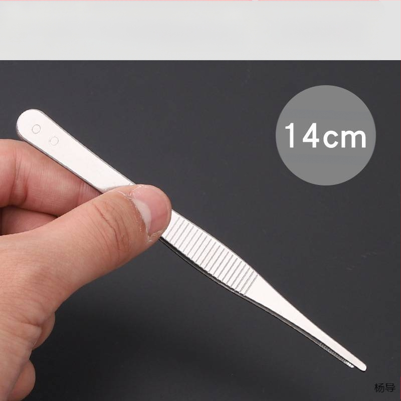 Nerūsējošā tērauda pincetes ar apaļu galvu, neslīdošas, garas akvārijiem (Yang Dao) - rokturis: Cits; gals: Cits; izcelsme: Ķīna