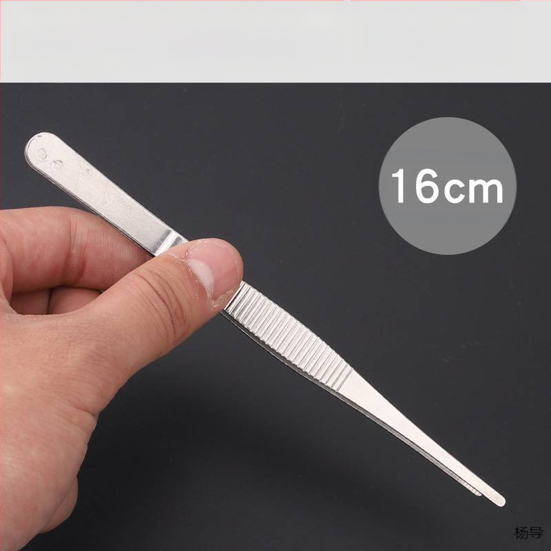 Nerūsējošā tērauda pincetes ar apaļu galvu, neslīdošas, garas akvārijiem (Yang Dao) - rokturis: Cits; gals: Cits; izcelsme: Ķīna