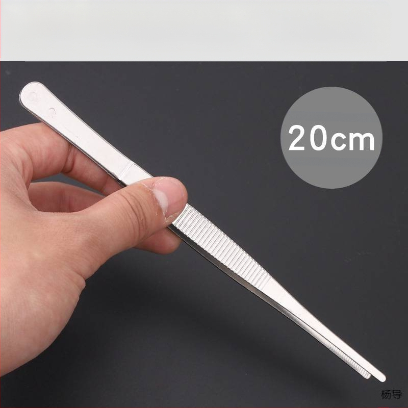 Nerūsējošā tērauda pincetes ar apaļu galvu, neslīdošas, garas akvārijiem (Yang Dao) - rokturis: Cits; gals: Cits; izcelsme: Ķīna