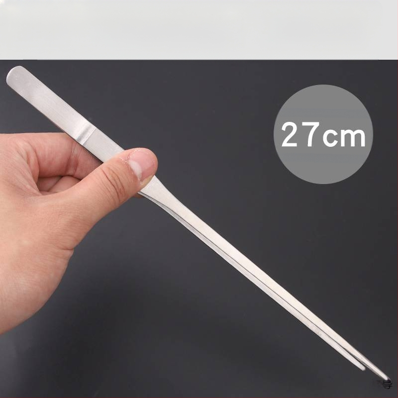 Nerūsējošā tērauda pincetes ar apaļu galvu, neslīdošas, garas akvārijiem (Yang Dao) - rokturis: Cits; gals: Cits; izcelsme: Ķīna