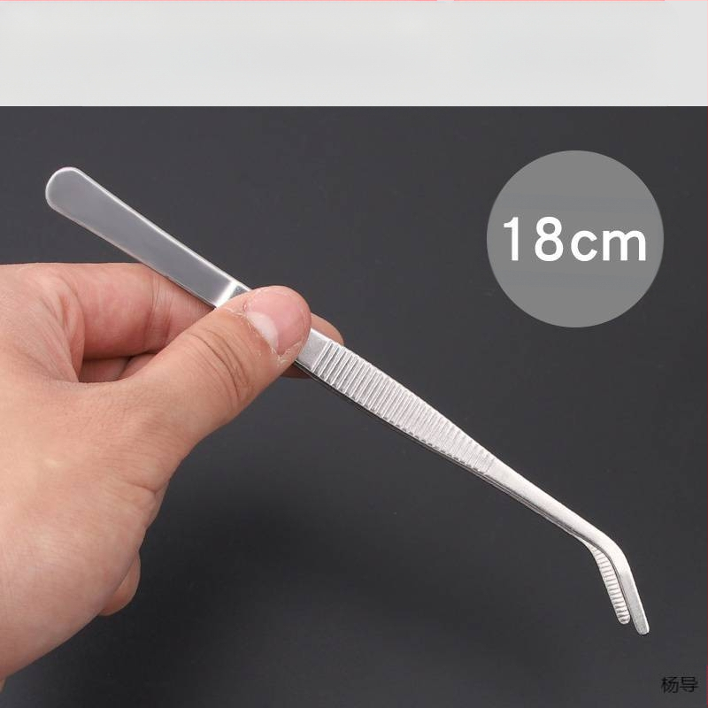 Nerūsējošā tērauda pincetes ar apaļu galvu, neslīdošas, garas akvārijiem (Yang Dao) - rokturis: Cits; gals: Cits; izcelsme: Ķīna