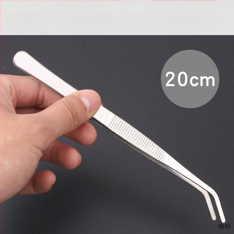 Nerūsējošā tērauda pincetes ar apaļu galvu, neslīdošas, garas akvārijiem (Yang Dao) - rokturis: Cits; gals: Cits; izcelsme: Ķīna