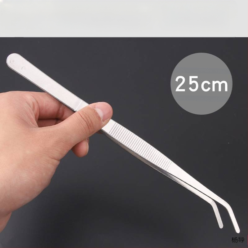 Nerūsējošā tērauda pincetes ar apaļu galvu, neslīdošas, garas akvārijiem (Yang Dao) - rokturis: Cits; gals: Cits; izcelsme: Ķīna