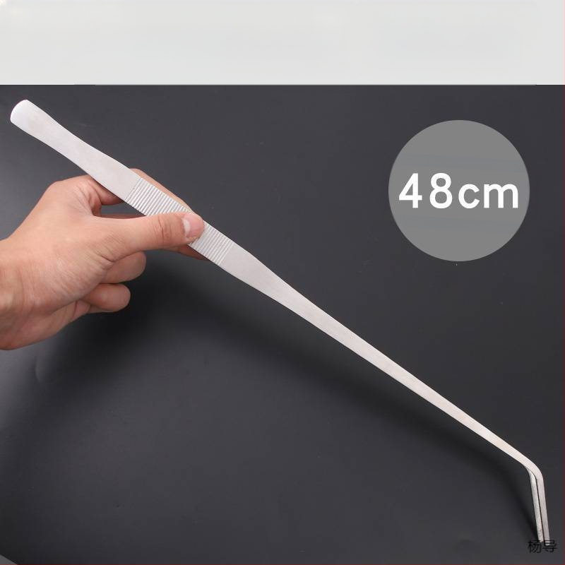 Nerūsējošā tērauda pincetes ar apaļu galvu, neslīdošas, garas akvārijiem (Yang Dao) - rokturis: Cits; gals: Cits; izcelsme: Ķīna