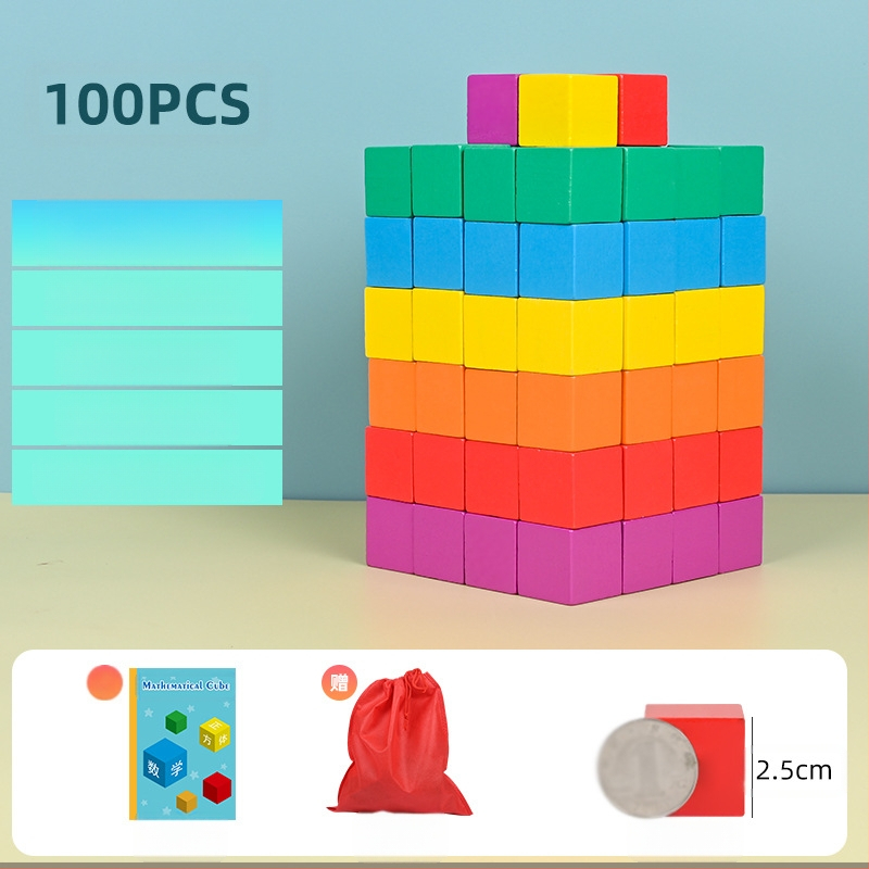 Ξύλινα εκπαιδευτικά οικοδομικά τουβλάκια μαθηματικών: ξύλο, ηλικίες 7–14 ετών, 0–38 τεμάχια, βαφή με βάση το νερό, πλάκα πυκνότητας