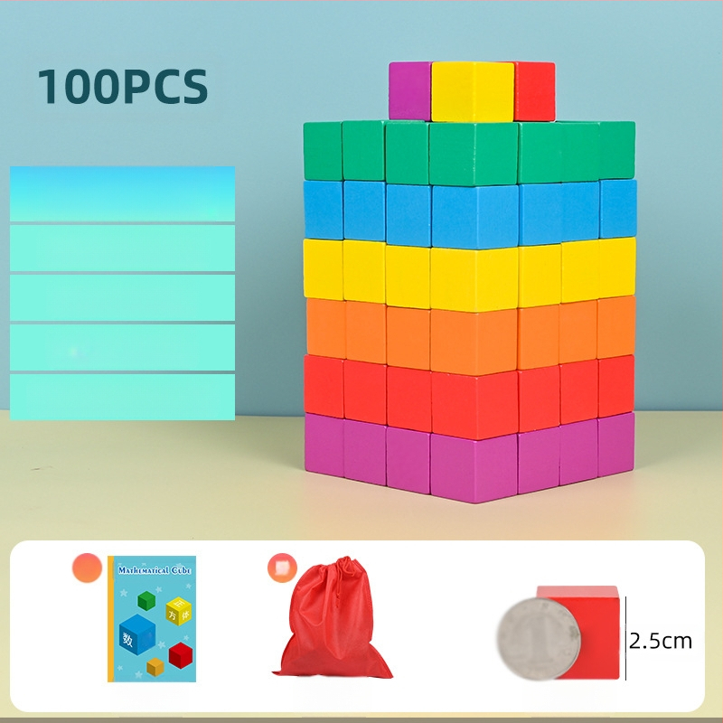 Ξύλινα εκπαιδευτικά οικοδομικά τουβλάκια μαθηματικών: ξύλο, ηλικίες 7–14 ετών, 0–38 τεμάχια, βαφή με βάση το νερό, πλάκα πυκνότητας