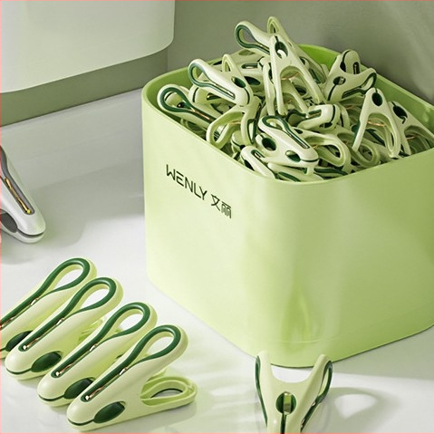 Džiovinimo klipsas kojinėms, stiprus įspaudimas, modelis 4108/5053, plastikas, dėžutėje 36 vnt.