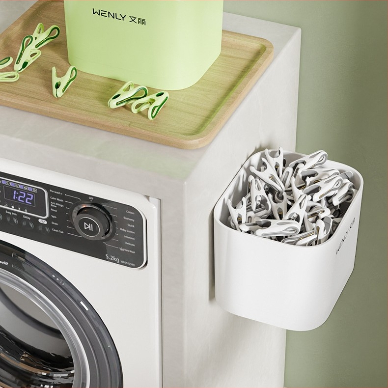 Džiovinimo klipsas kojinėms, stiprus įspaudimas, modelis 4108/5053, plastikas, dėžutėje 36 vnt.