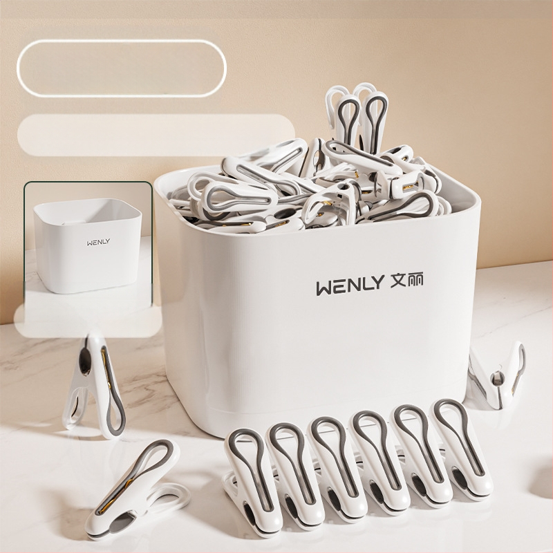 Džiovinimo klipsas kojinėms, stiprus įspaudimas, modelis 4108/5053, plastikas, dėžutėje 36 vnt.