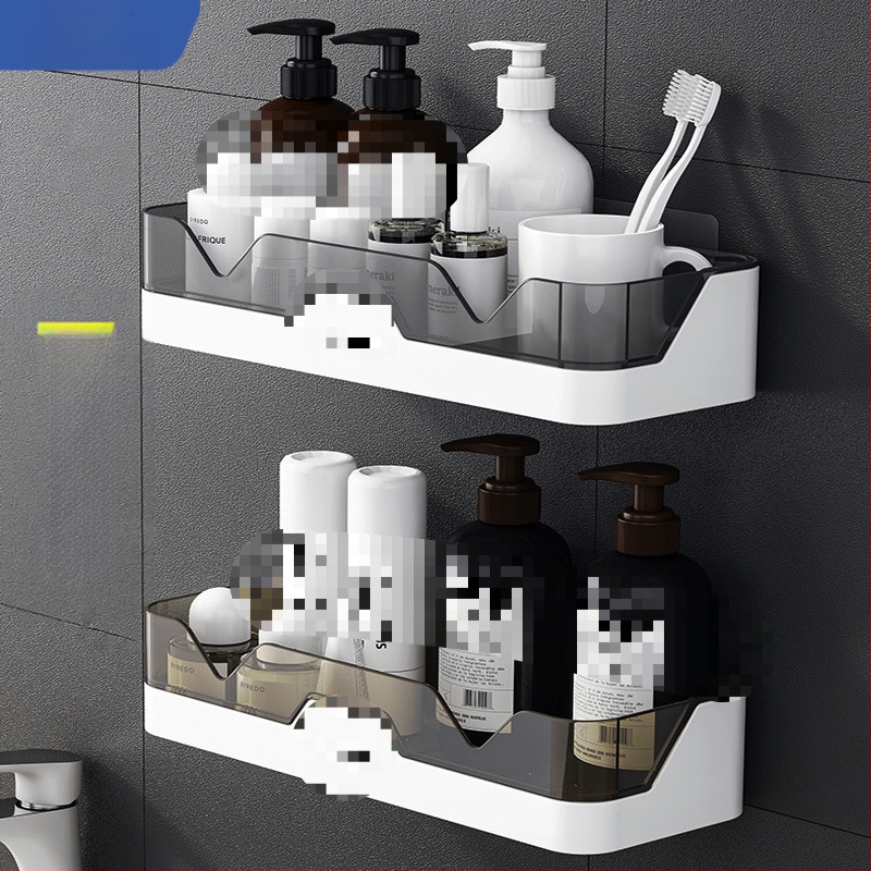 Sieninis vonios kambario laikiklis, be gręžimo, plastikinis, 1 lygis, Skandinaviškas stilius