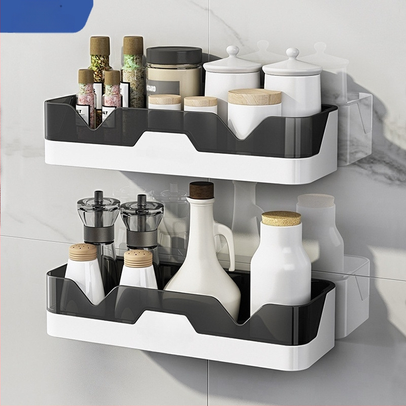 Sieninis vonios kambario laikiklis, be gręžimo, plastikinis, 1 lygis, Skandinaviškas stilius