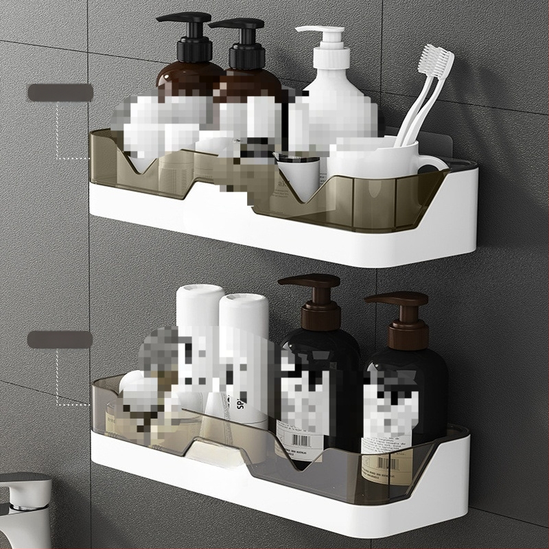 Sieninis vonios kambario laikiklis, be gręžimo, plastikinis, 1 lygis, Skandinaviškas stilius