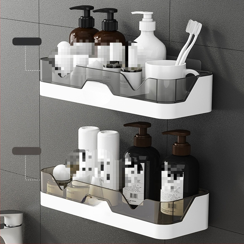 Sieninis vonios kambario laikiklis, be gręžimo, plastikinis, 1 lygis, Skandinaviškas stilius