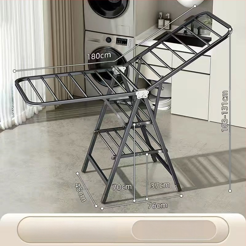 Pakabinama drabužių džiovyklė, fiksuota, apvali su klipu tipu, iš anglinio plieno