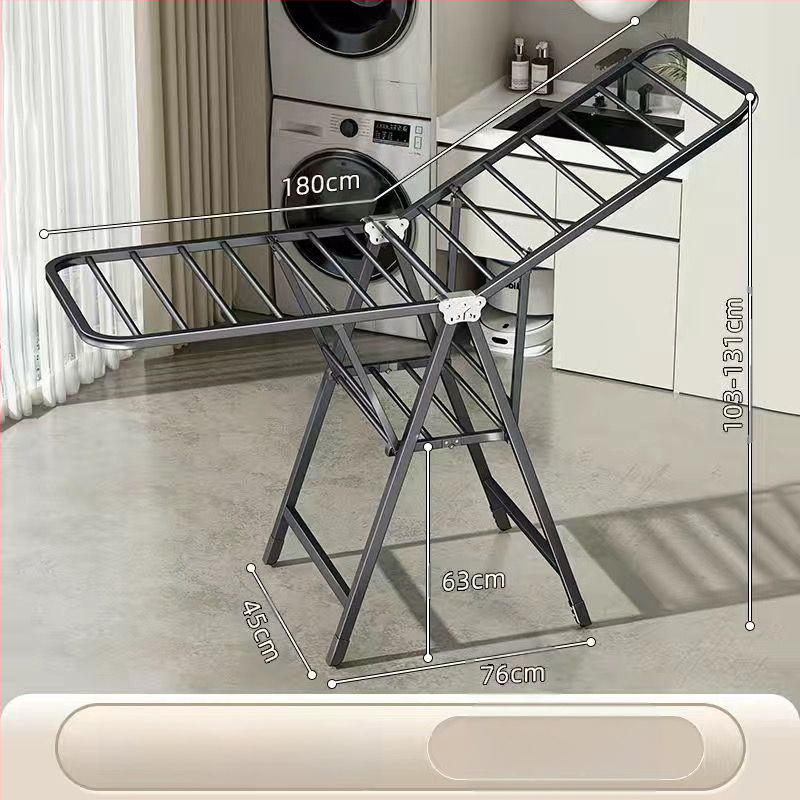 Pakabinama drabužių džiovyklė, fiksuota, apvali su klipu tipu, iš anglinio plieno