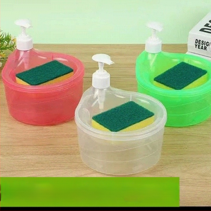 Apvalus indų plovimo skysčio dozatorius, 1000 ml, spaudimo tipas, bekvapas, virtuvė