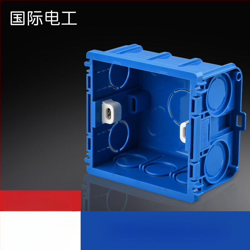 Lizdų priedai, 86 tipo universalus lizdas, PVC laidų dėžutė, įmontuojama jungčių dėžė