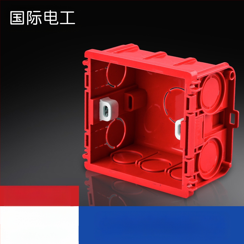 Lizdų priedai, 86 tipo universalus lizdas, PVC laidų dėžutė, įmontuojama jungčių dėžė