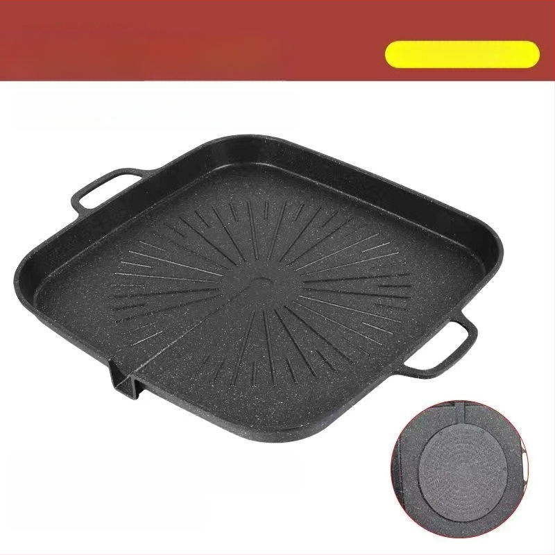 Grilio padėklas - aliumininis, kvadratinis, daugiafunkcinis, nešiojamas, izoliacija, nelipnus (Medžiaga: Aliuminis; Forma: Kvadratas; Funkcijos: Daugiafunkcinis, Nešiojamas, Izoliacija, Nelipnus; Svoris: 1.25 kg)