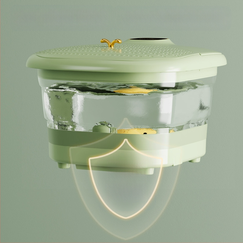 Nešiojama sulankstoma pėdų vonelė su automatinė masáže ir termostatine šildymu, vidinis gylis 20–30 cm